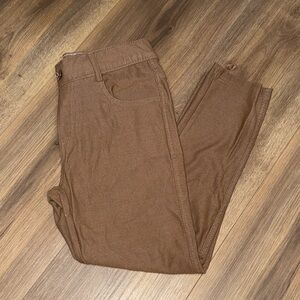 Yelete Women's Brown Capris